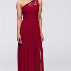 David’s Bridal Bridesmaid Dress *Apple* Red